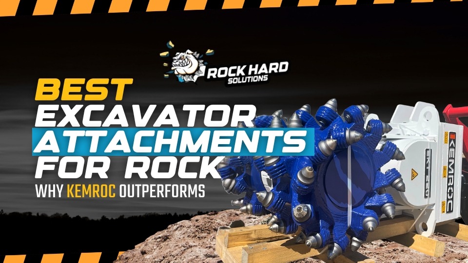 Best Excavator Attachments for Rock: Why KEMROC Outperforms Hydraulic Hammers