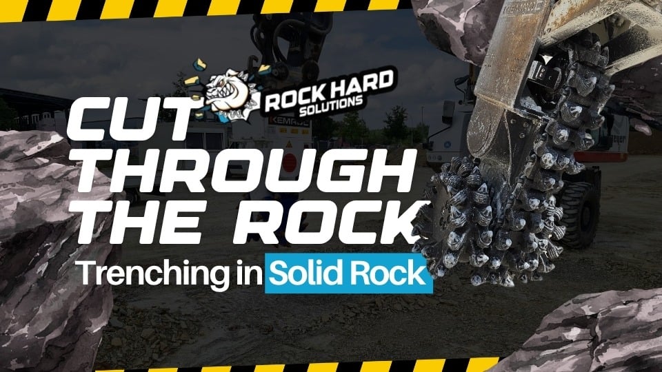 Trenching in Solid Rock: How Contractors Cut Utility Trenches Without Blasting